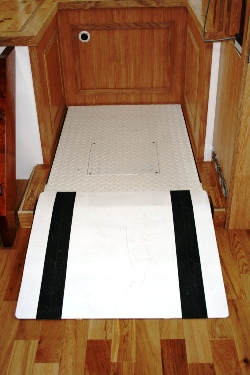 Ramp down view from saloon